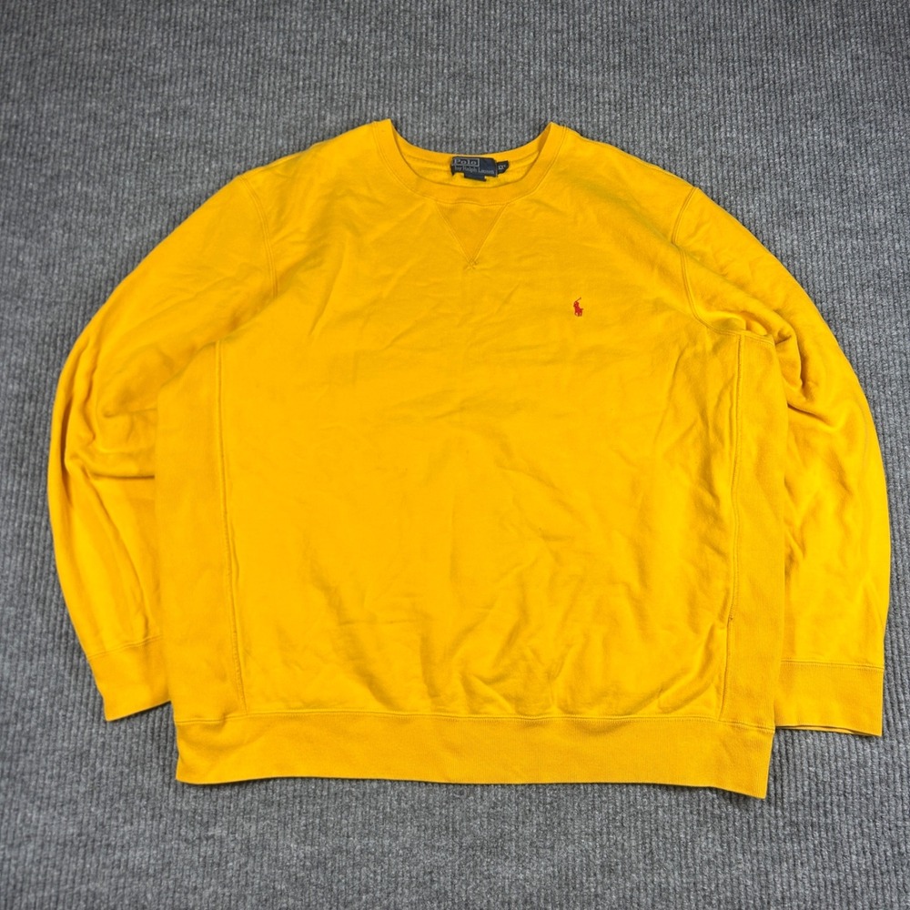 Vintage Polo Ralph Lauren Sweatshirt Men's XXL Y2K Reverse Weave Streetwear